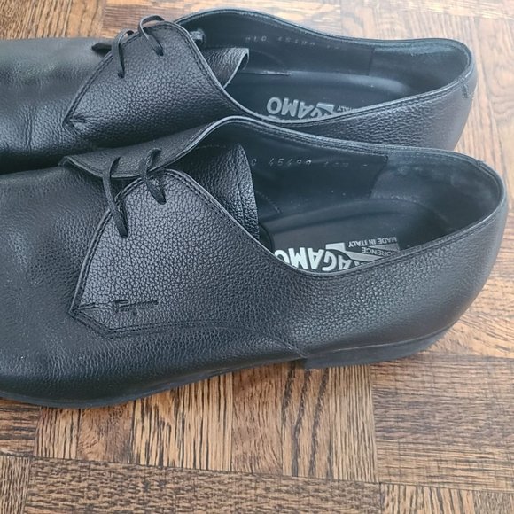 Salvatore Ferragamo Black Lace-Up Size 10.5D Made In Italy main image 10